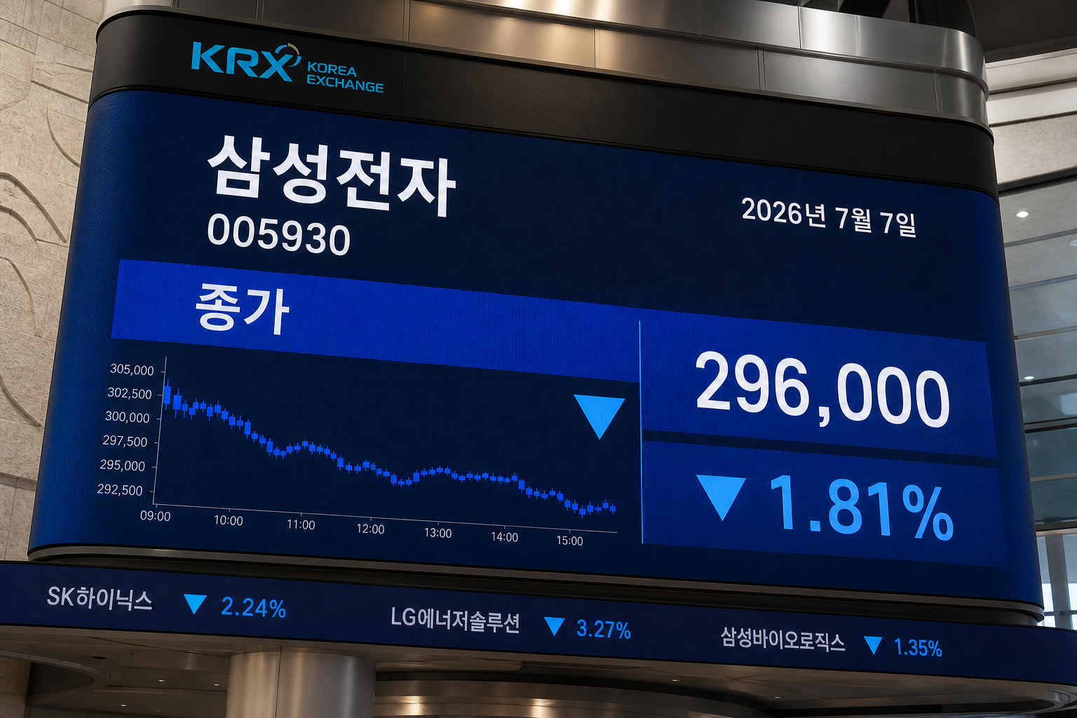 오늘 삼성 주식 핵심 정리, 역대급 2분기 실적에 주가가 빠진 이유