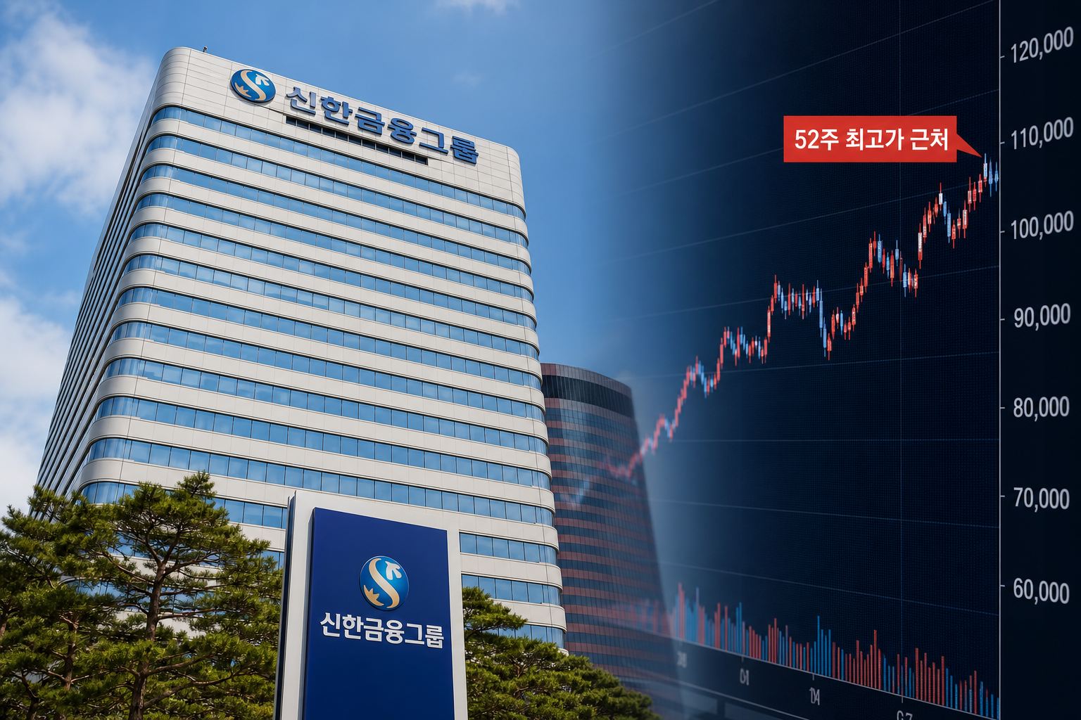 신한금융지주 주가 109,200원, 목표주가 14만원대 컨센서스의 근거는