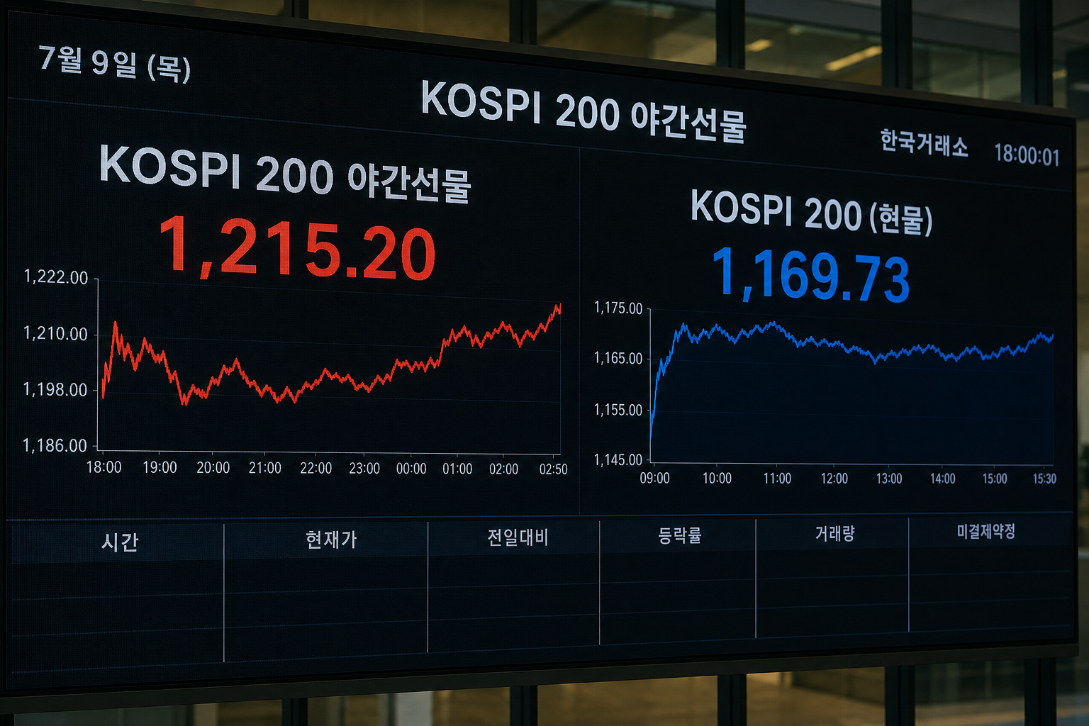 코스피 200 주가 급락 하루 만에 반전? 야간선물 3% 반등 신호 해석