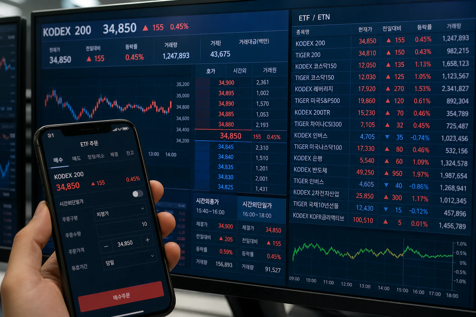 한국거래소 애프터마켓 ETF 거래시간과 주문 가능 상품