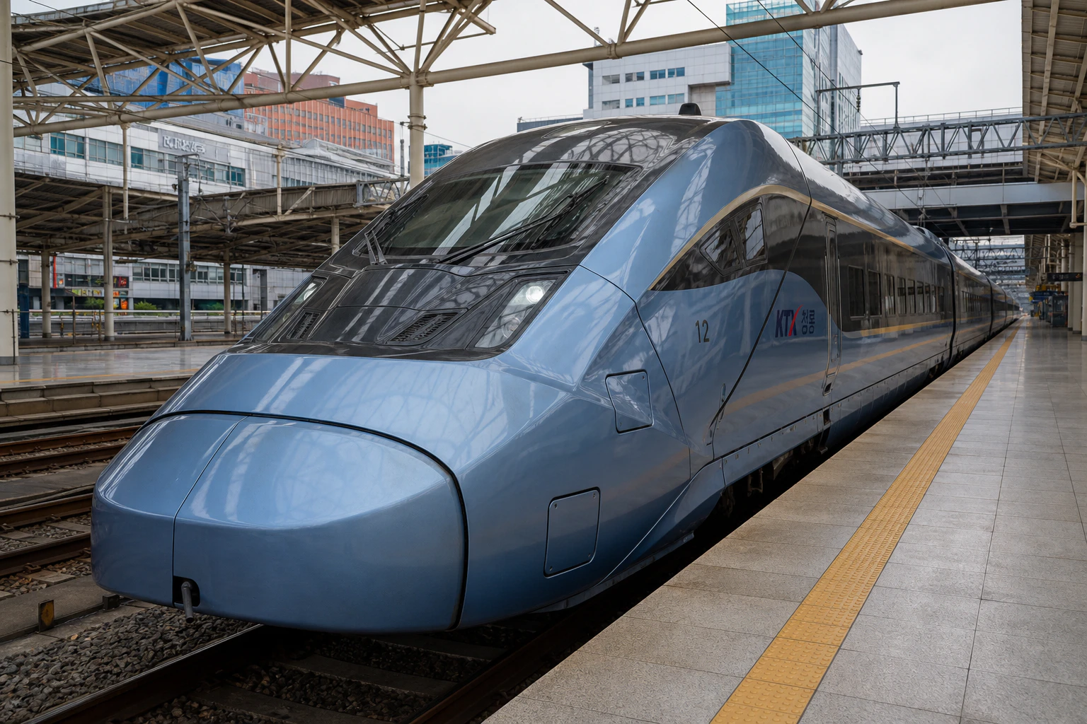 서울역에 정차한 KTX-청룡 열차