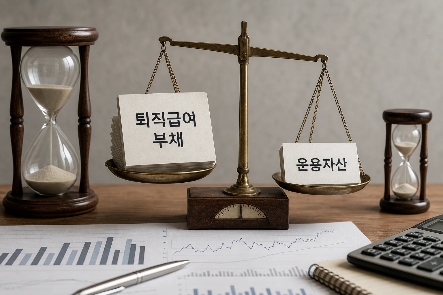 DB형 퇴직연금 자산 만기와 평균 근속기간의 차이