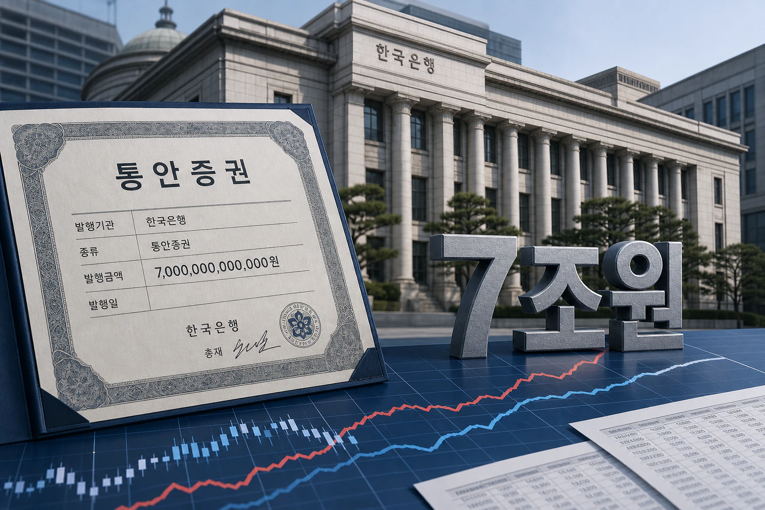 한은 통안증권 7조원 발행, 채권금리 영향은