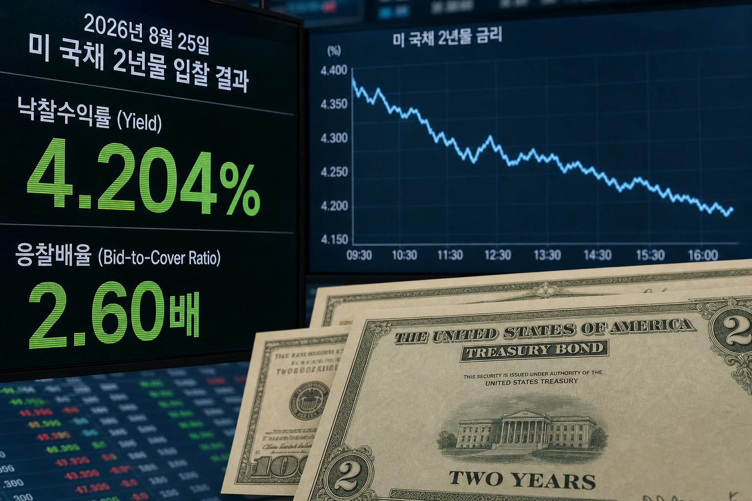 미 국채 2년물 입찰, 금리 하락이 주식에 번지는 경로