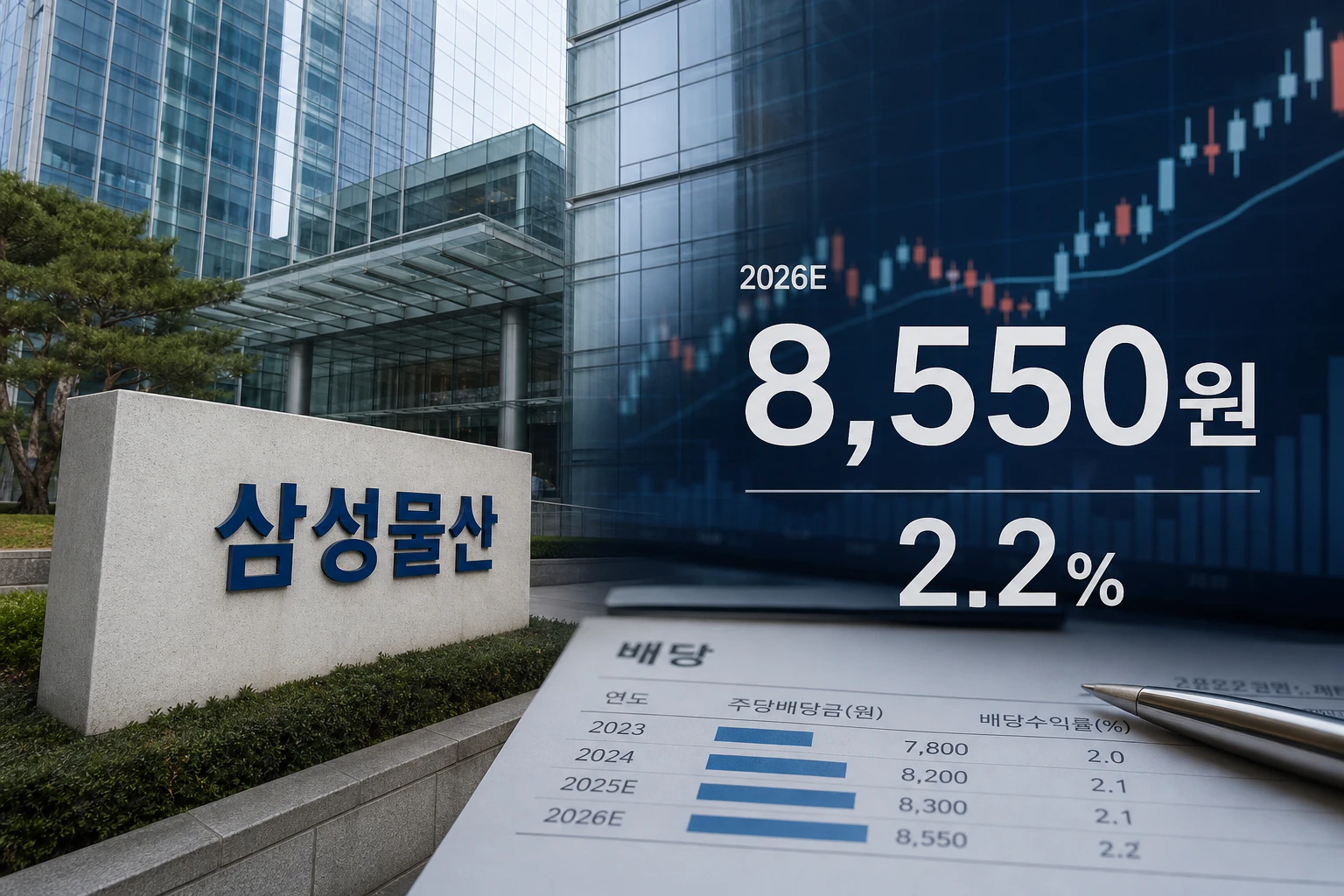 삼성물산 배당금 2026 예상 주당배당금과 수익률