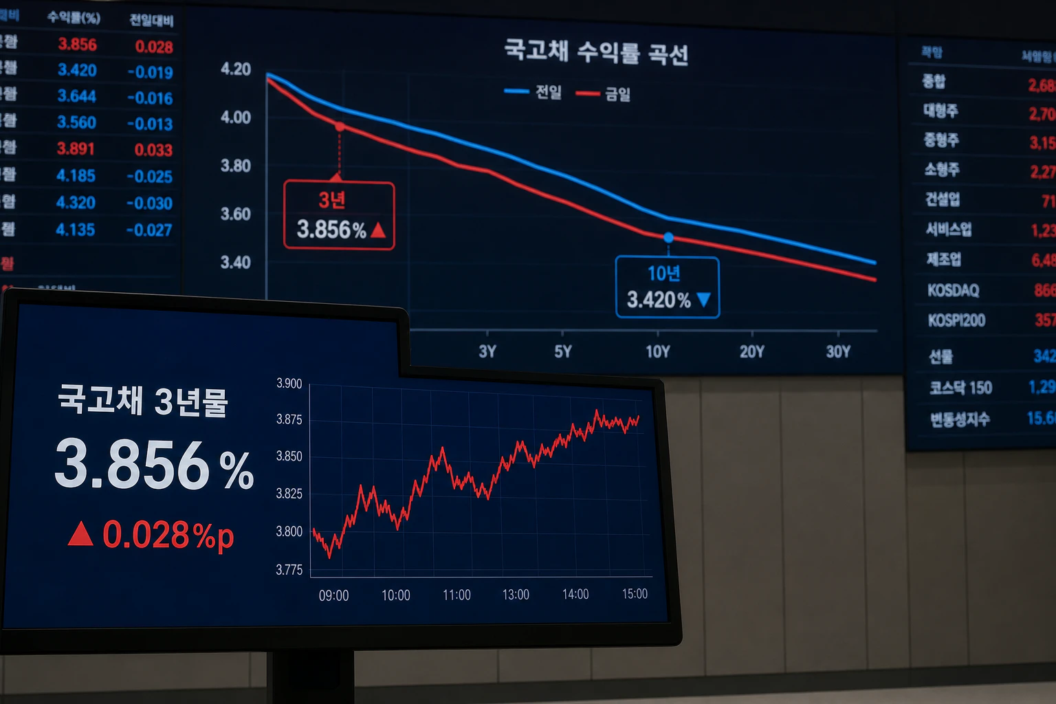 국고채 3년물 3.856%, 주식시장 영향은?