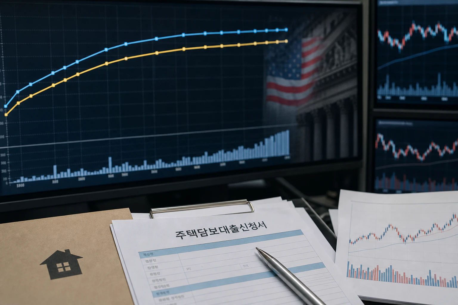 미국 30년 국채금리 상승, 국내 주담대와 주식시장 영향