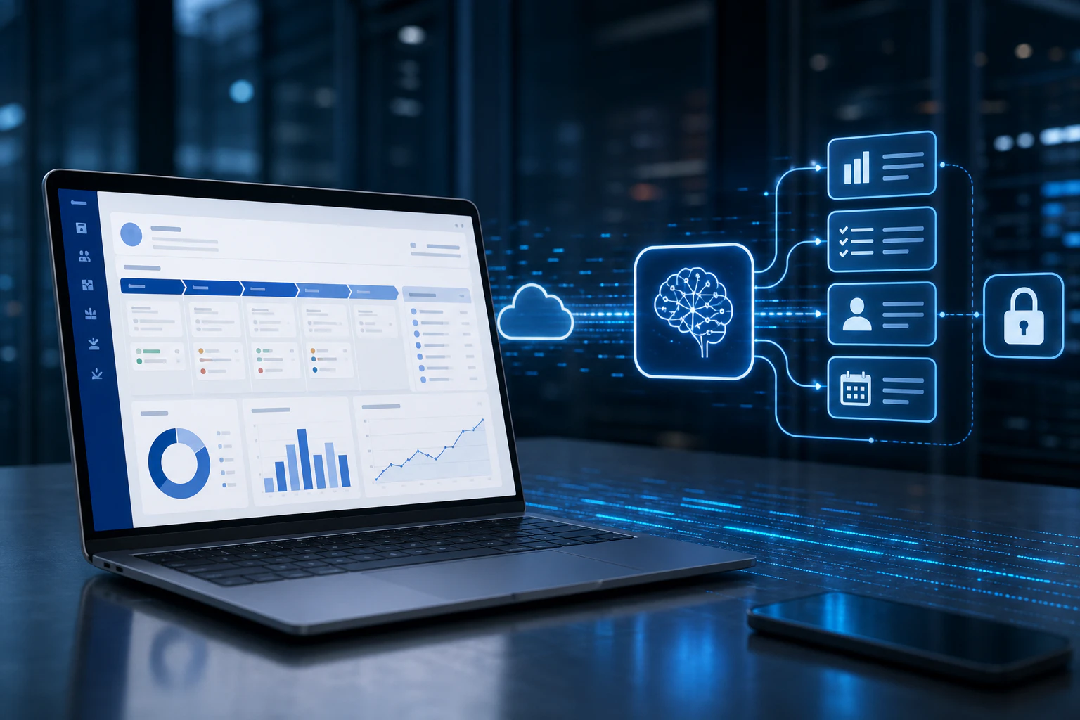Salesforce CRM과 AI 에이전트가 영업 업무를 연결하는 화면