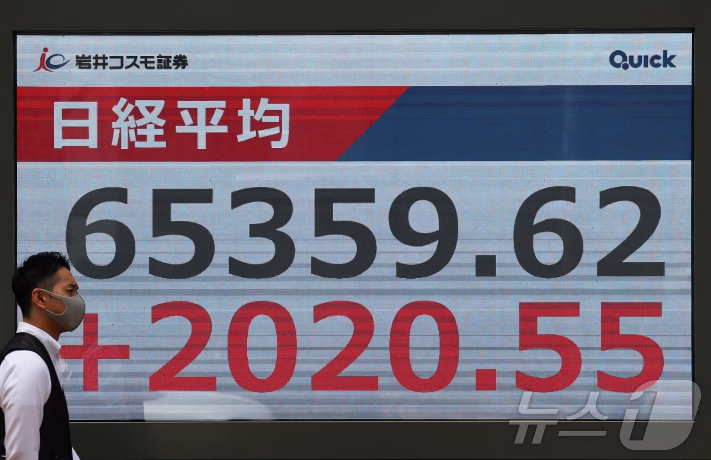 닛케이, 장중 66,000선 찍었지만 64,999.41로 마감