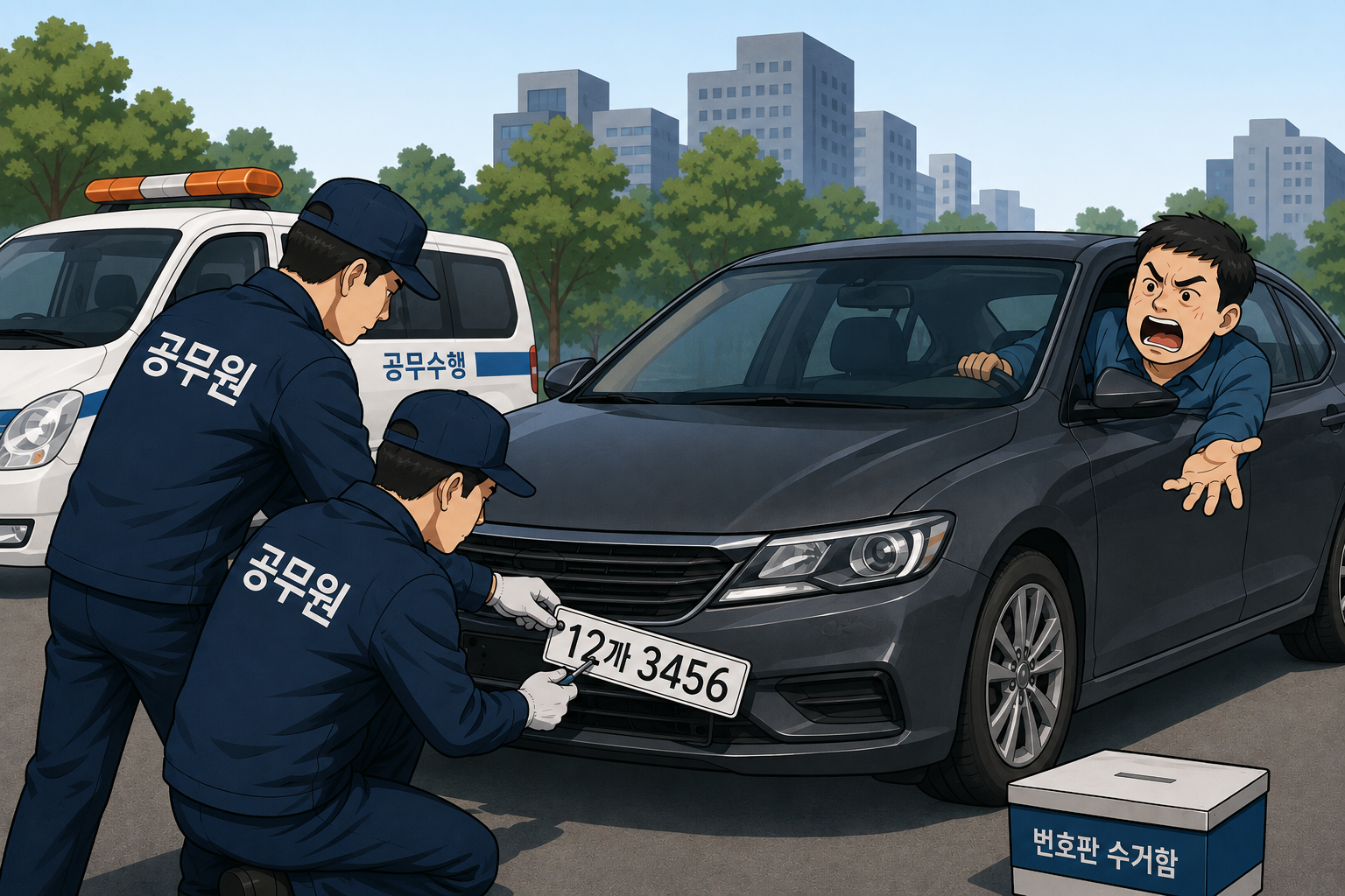 서울시 9일 상습 체납차량 집중 단속, 번호판 영치·견인