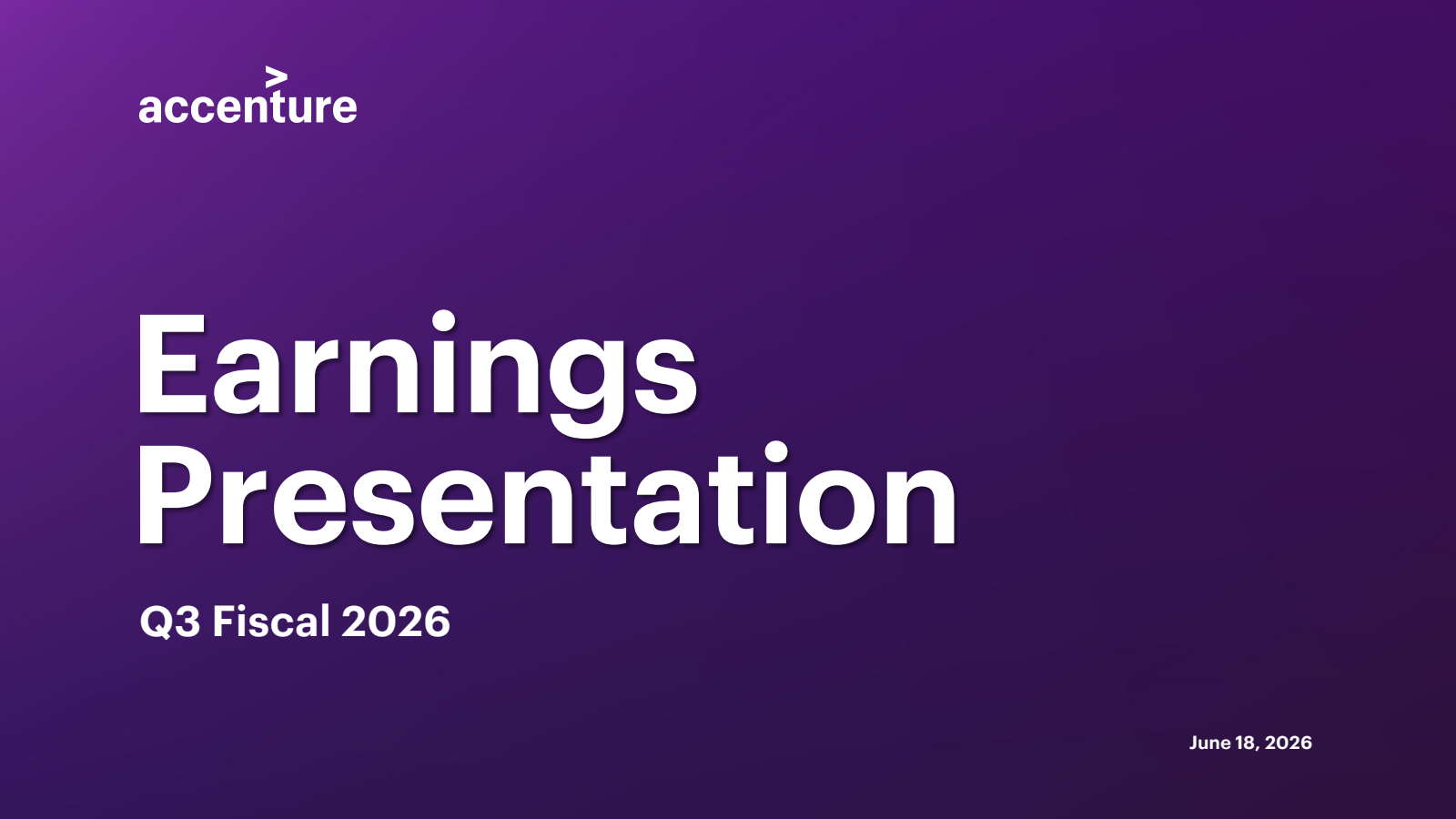 Accenture (ACN) Earnings Date and Reports 2026