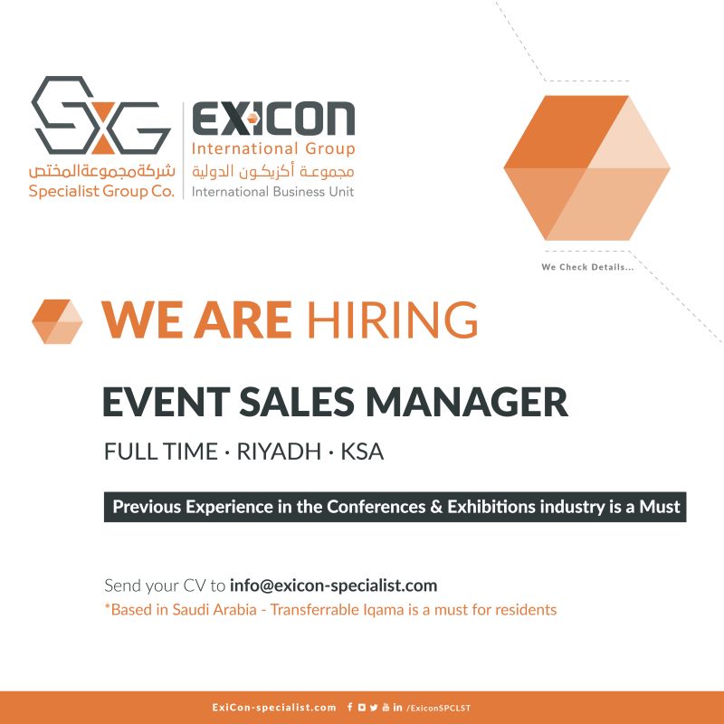 TSG-ExiCon on LinkedIn: #nowhiring #riyadh #recruiting #exiconspclst