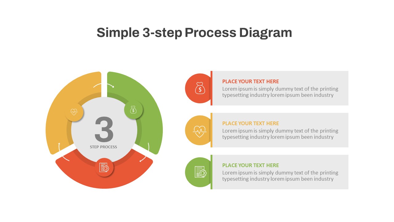 Circular Arrow Process Flow Diagram In PowerPoint and Google Slides ...