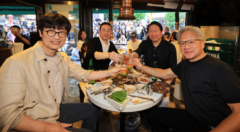 젠슨 황 방한 직후 네이버·LG주 동반 급락