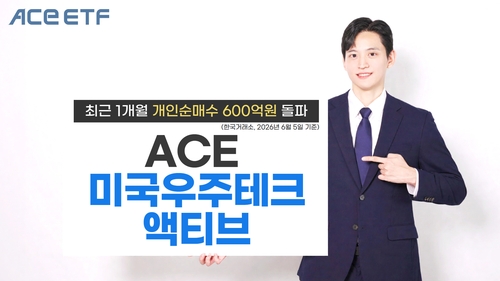 ACE 우주테크 ETF, 스페이스X 참여에 한달 612억 순매수