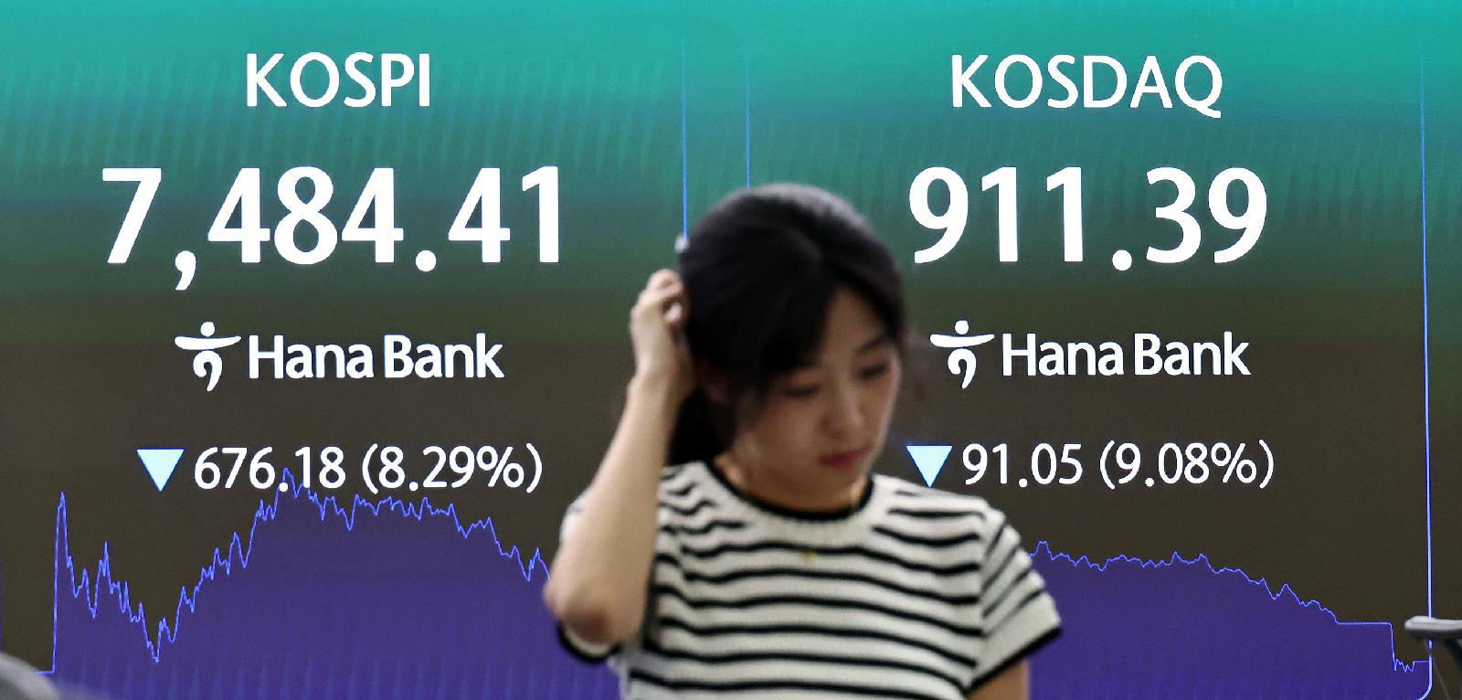 미 반도체 급락에 국내 증시 장중 8% 급락