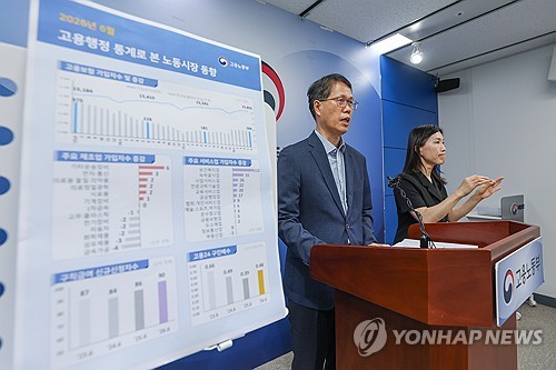 고용보험 가입자 6개월 연속 20만명대 증가, 제조·건설은 감소