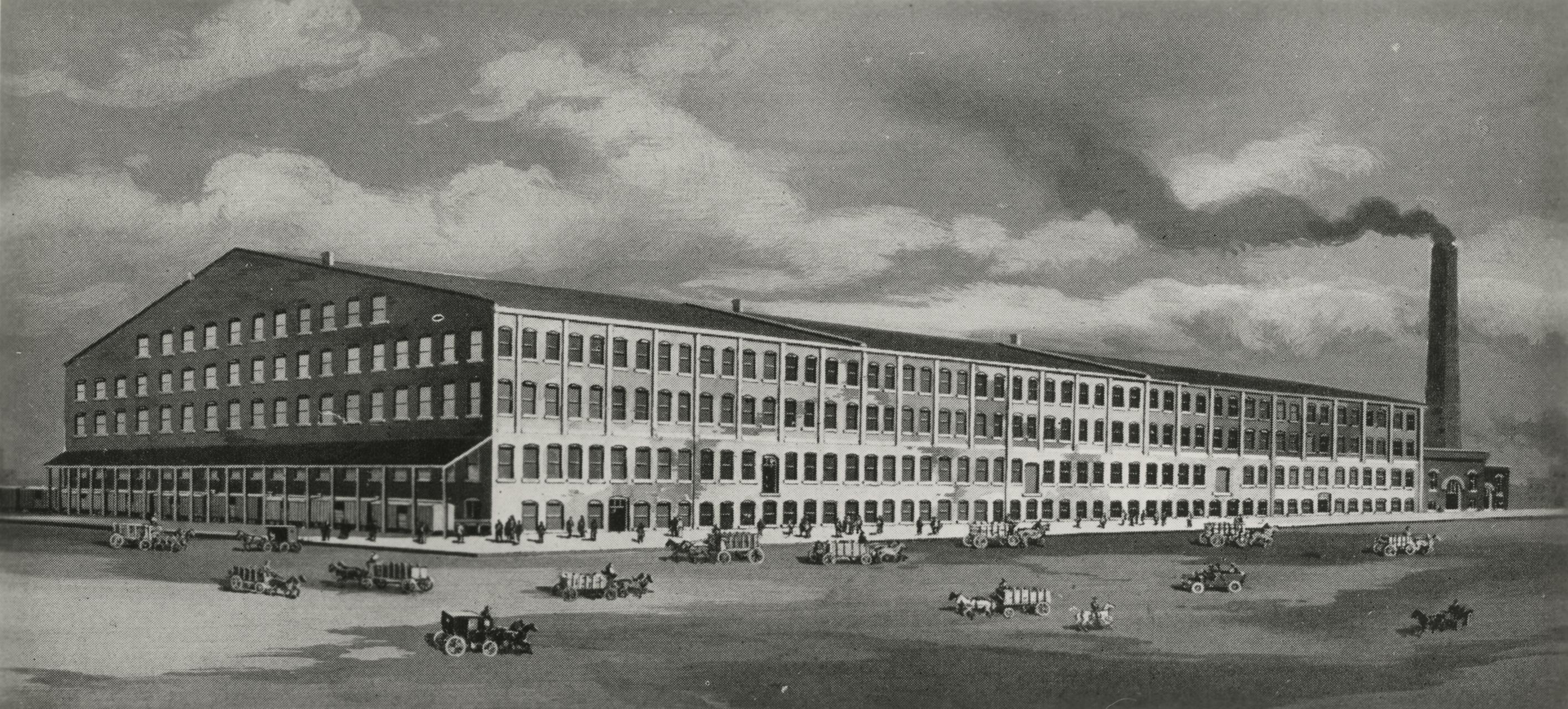 Simmons factory exterior - UWDC - UW-Madison Libraries