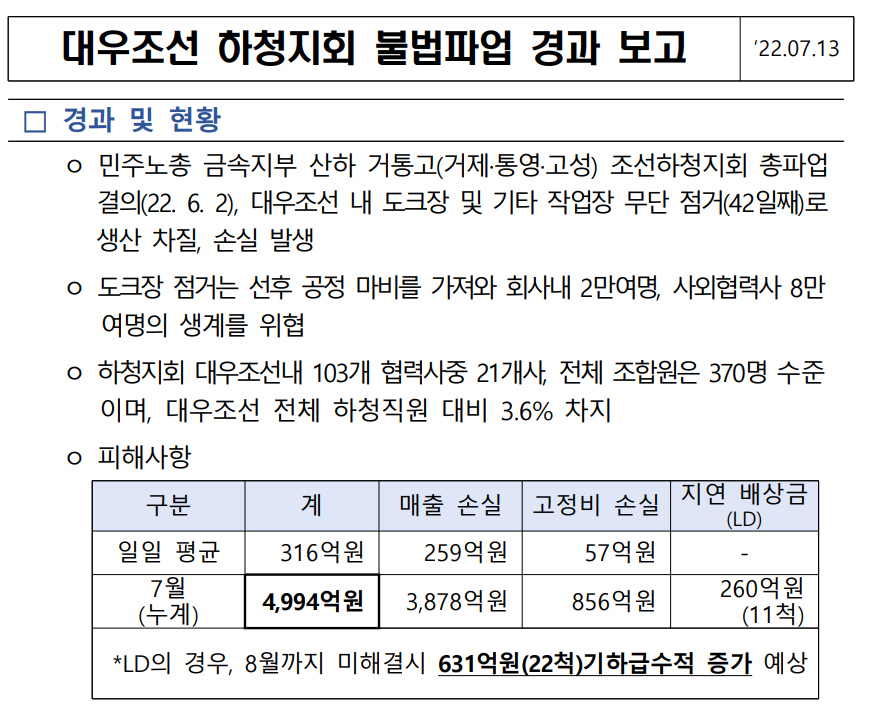 정부, 삼성전자 파업 문제를 14일 회의에서 다뤄