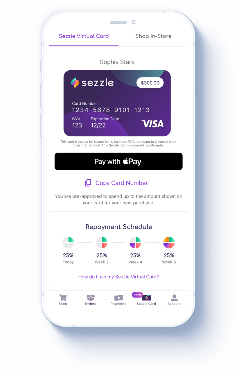 Can You Use The Sezzle Virtual Card Anywhere
