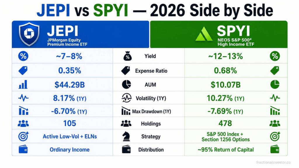 JEPI vs SPYI: Which Covered Call ETF Pays More Monthly in 2026?