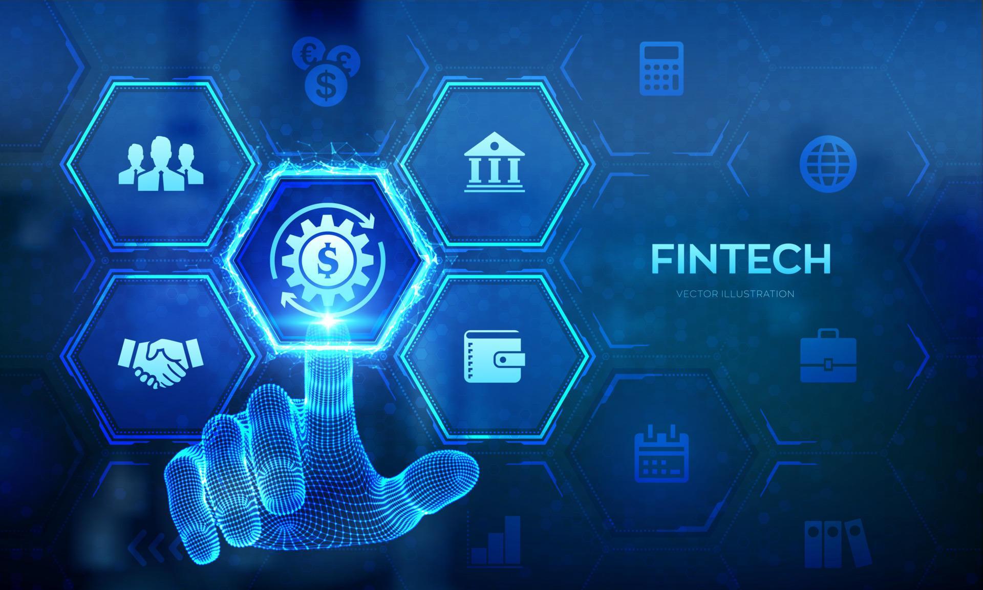 Fintech. Financial technology, online banking and crowdfunding ...