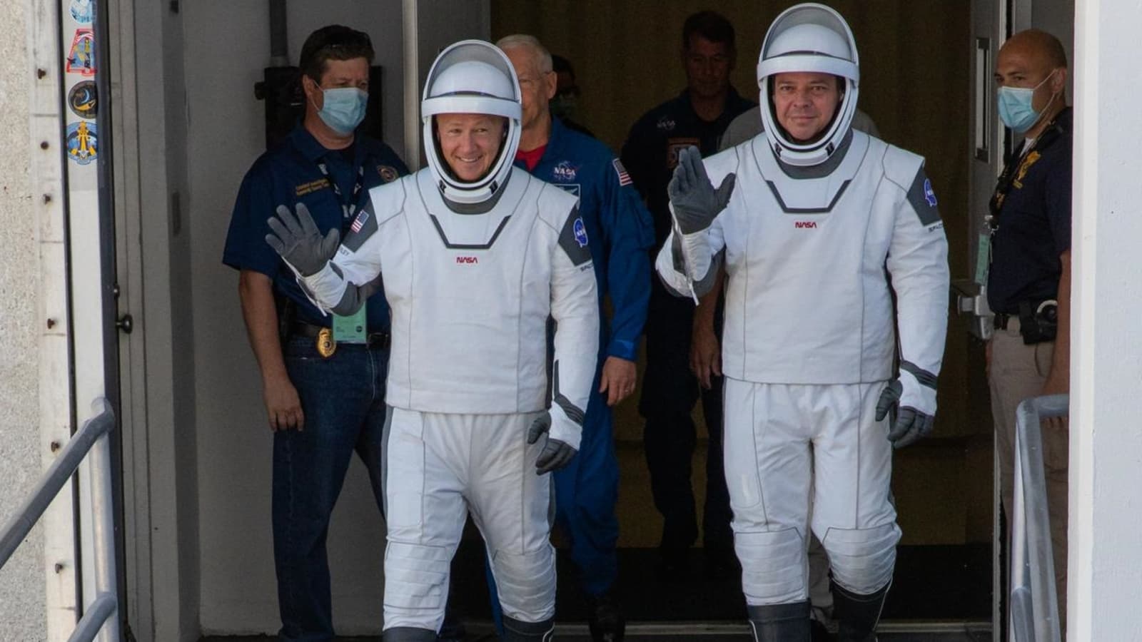 NASA astronauts Bob Behnken, Doug Hurley launching on SpaceX Demo-2