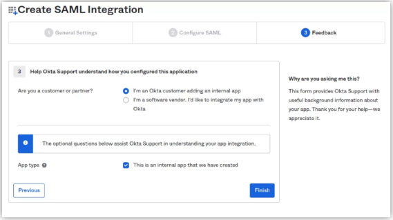SSO for Admin Console using Okta