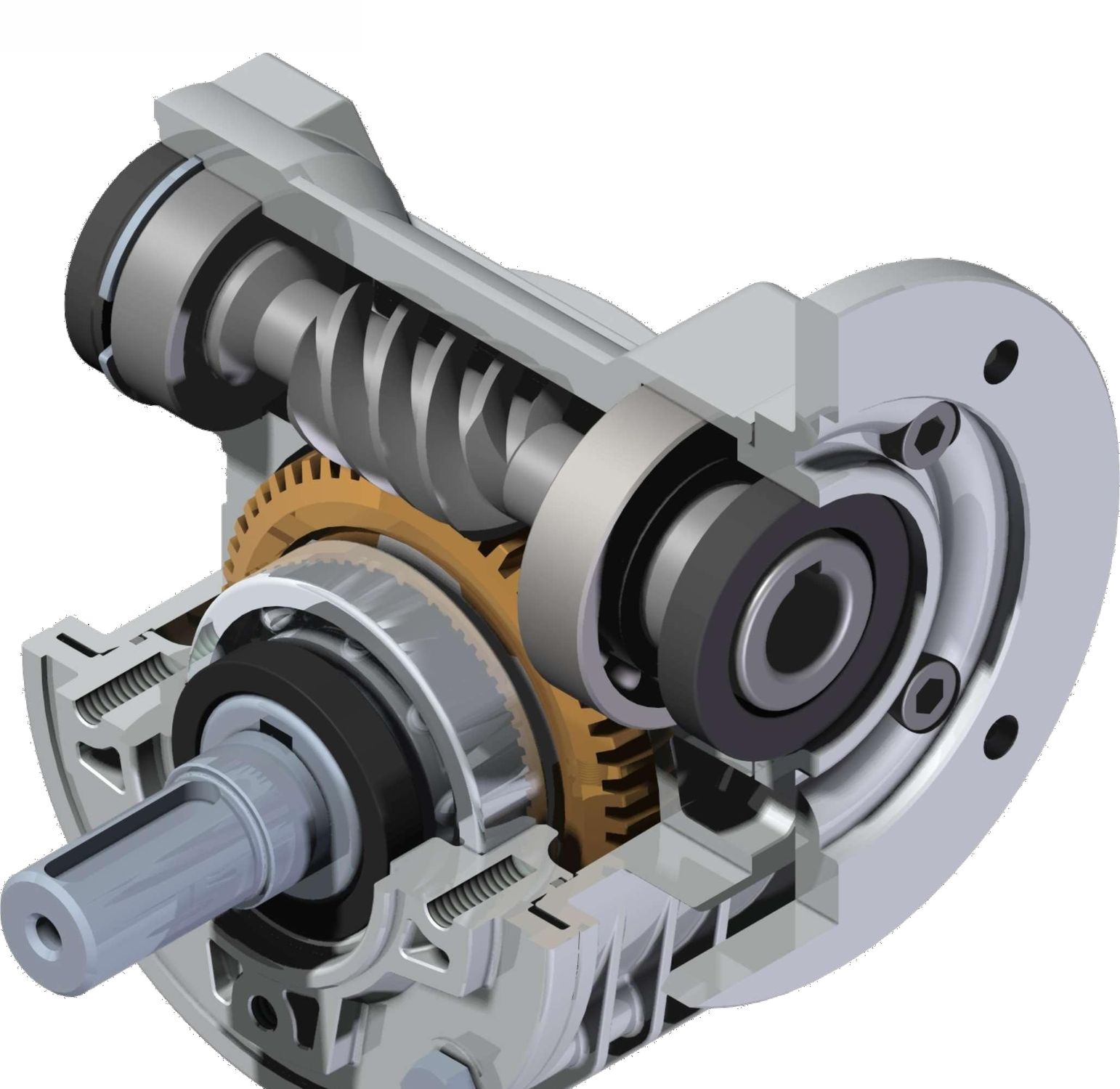 Worm gear reducer - 030 ÷ 110 - HYDROMEC - right angle / precision ...