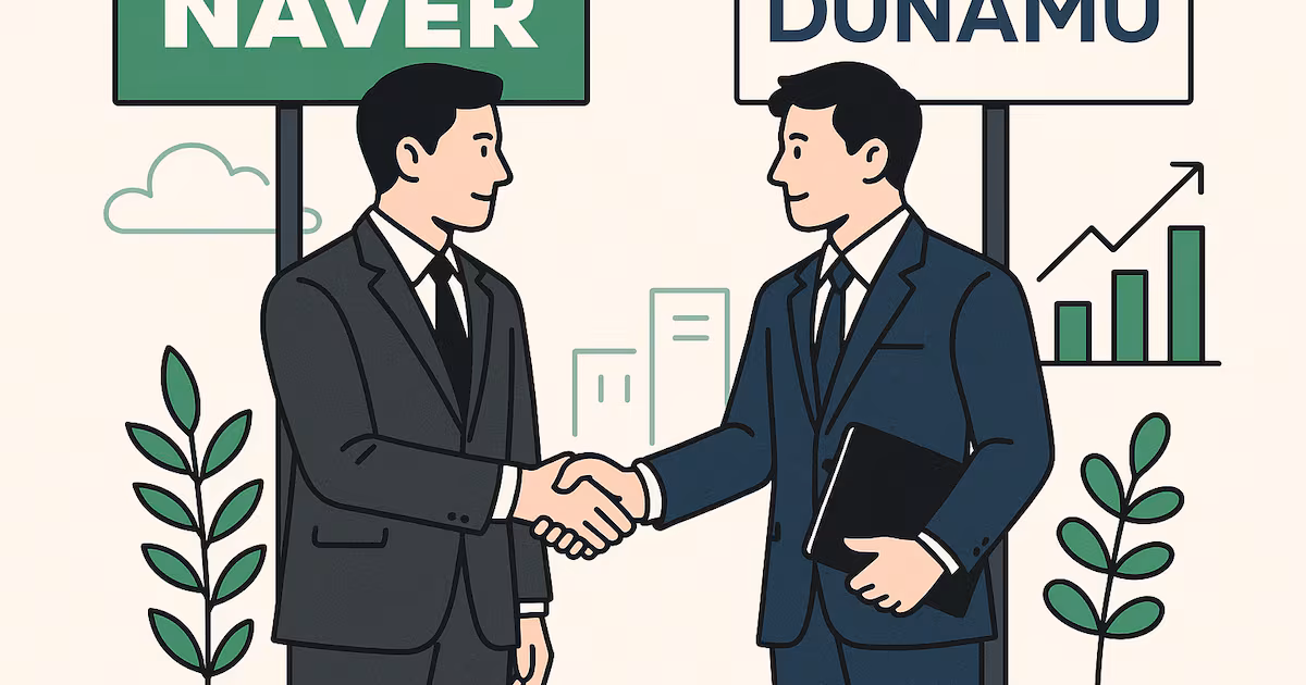 Naver to acquire Dunamu via share swap, leaving Naver Financial control ...