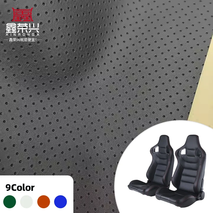 Hot Sale PVC air Holes Synthetic Artificial Punched Leather Automotive ...