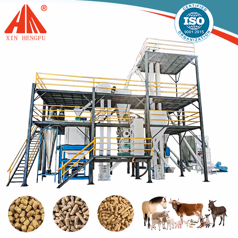 Hot Sale CE Africa Automatic Cattle Feed Mill Machine Pellet Making ...