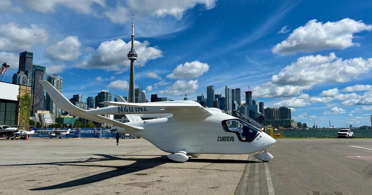 Beta Technologies' Electric Aircraft Charging Network Expands to Canada