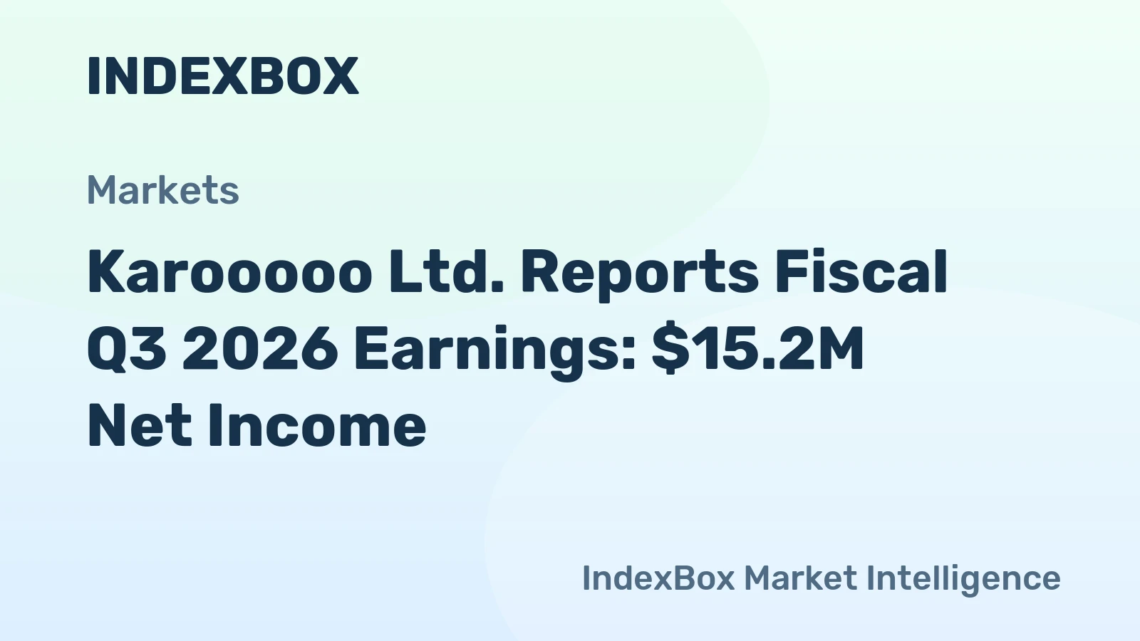Karooooo Ltd. (KARO) Q3 Fiscal 2026 Earnings: $15.2M Net Income, $81.4M ...