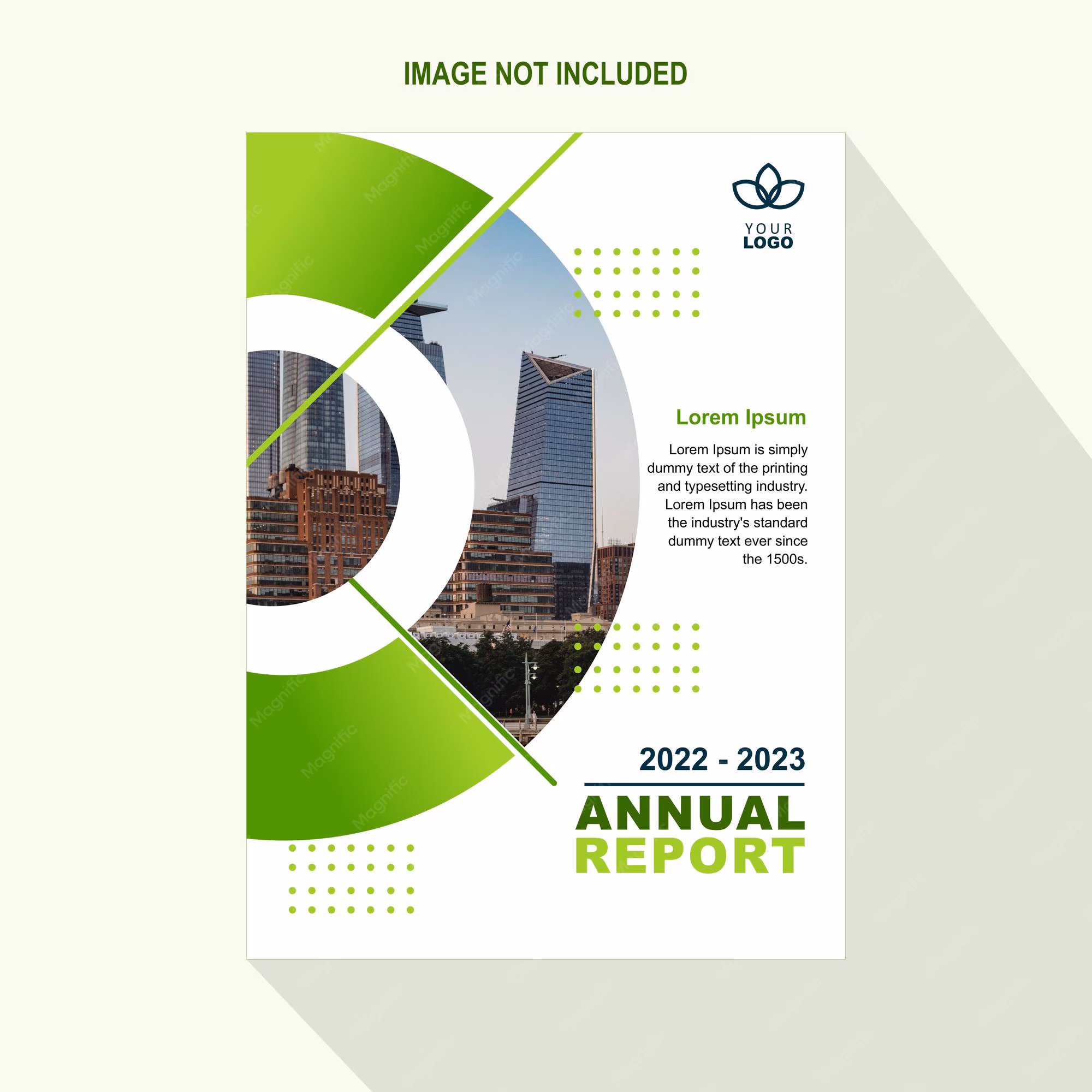 Modern annual report cover
