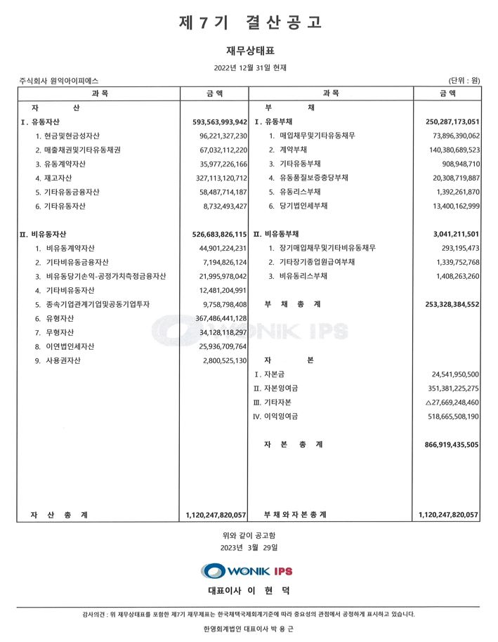 WONIK IPS