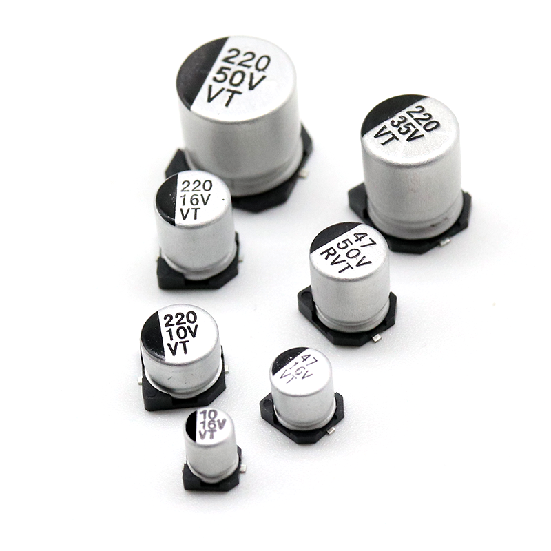 1uF-1000uF SMD Aluminum Electrolytic Capacitors