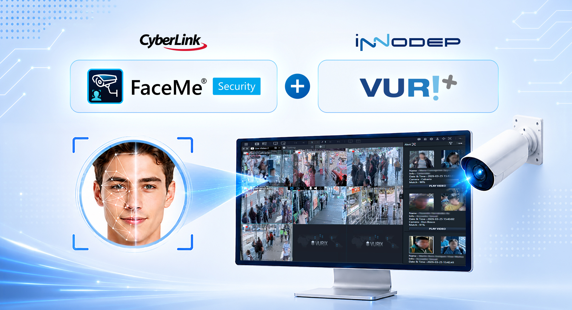 訊連科技攜手 Innodep，整合 FaceMe Security 與 VURIX VMS，共拓全球智慧安防市場