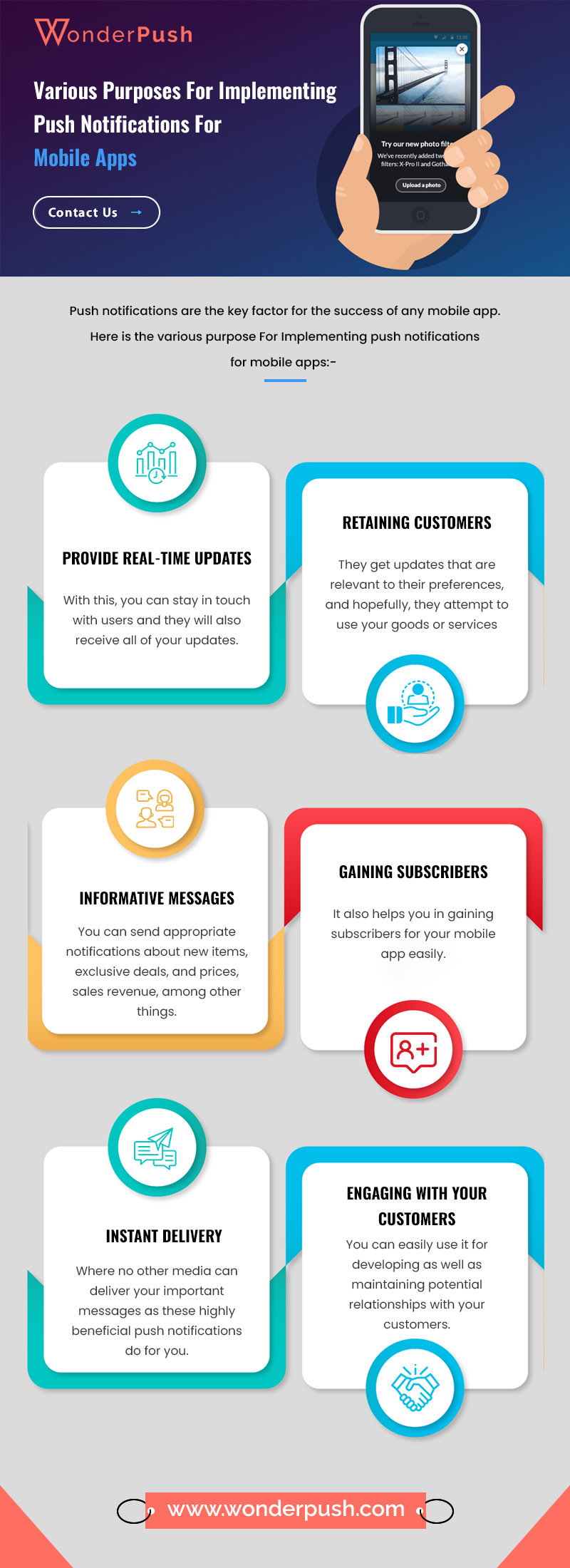 Various Purposes For Implementing Push Notifications For Mobile Apps ...