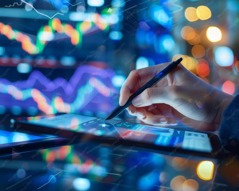 Premium Photo | A novice investor signing up for a stock trading app on ...