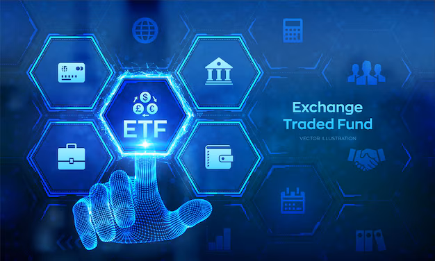 Premium Vector | Etf exchange traded fund stock market trading ...