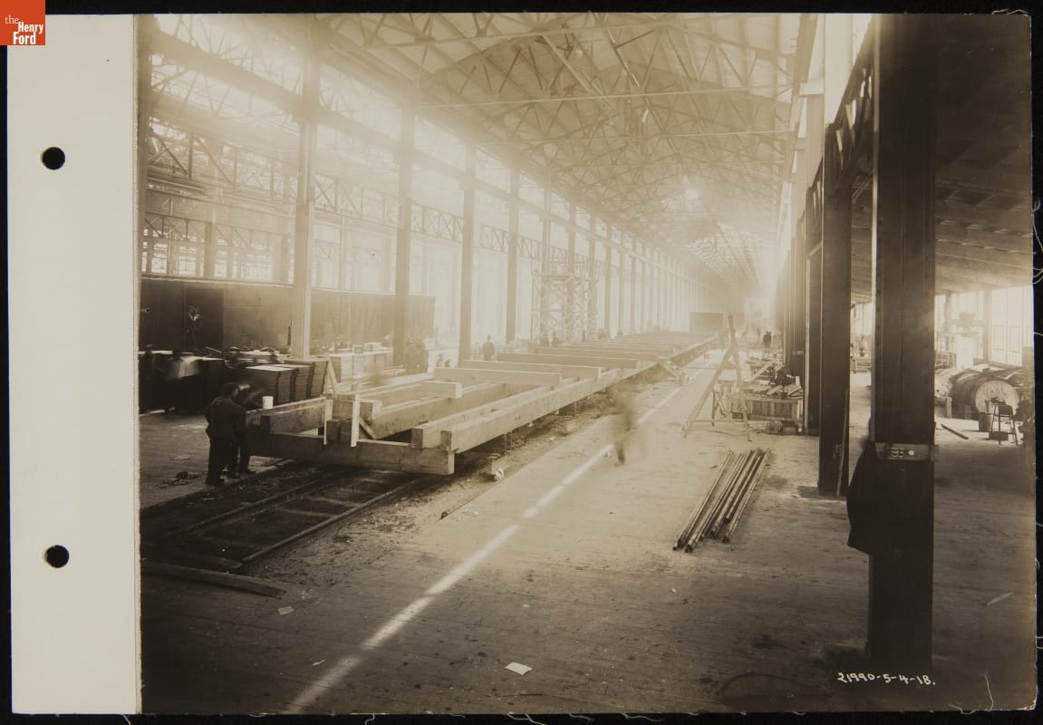 Laying of First Keel in "B" Building
