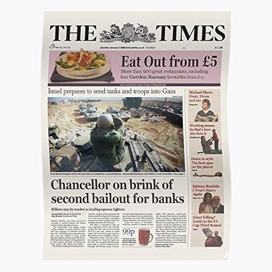 Of Bailout For Chancellor Bitcoin Brink Genesis On Nakamoto Banks Second Block Blockchain 