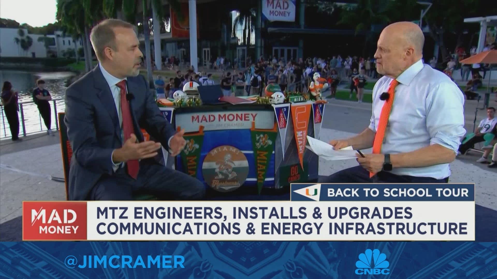 Watch Jim Cramer's full interview with MasTec CEO José Mas