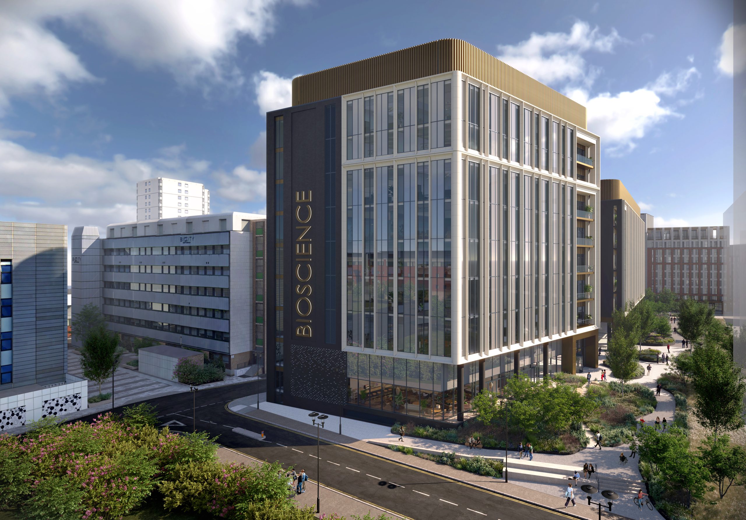 Island Quarter Nottingham updates as bioscience building gets green ...