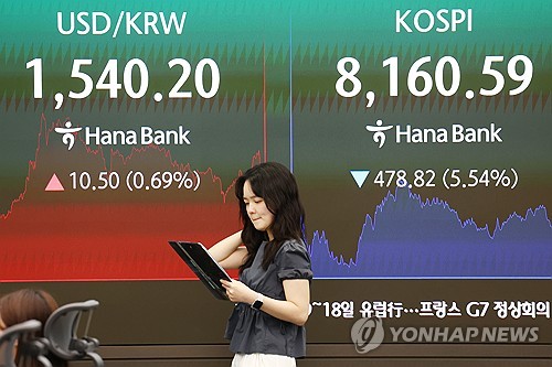 달러-원 1,560원 근접, 반도체 급락이 환율 밀어올려