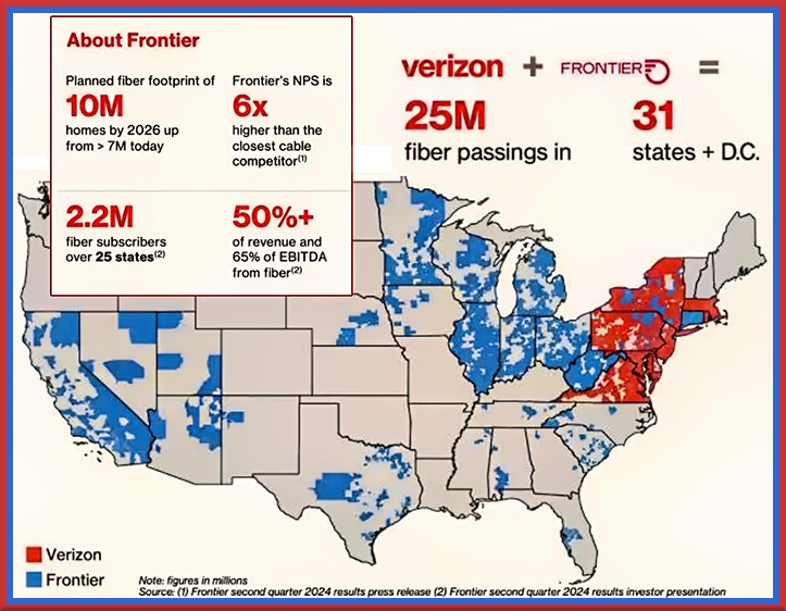 Verizon to acquire Frontier Communications in $20 billion deal, expanding fiber  network a