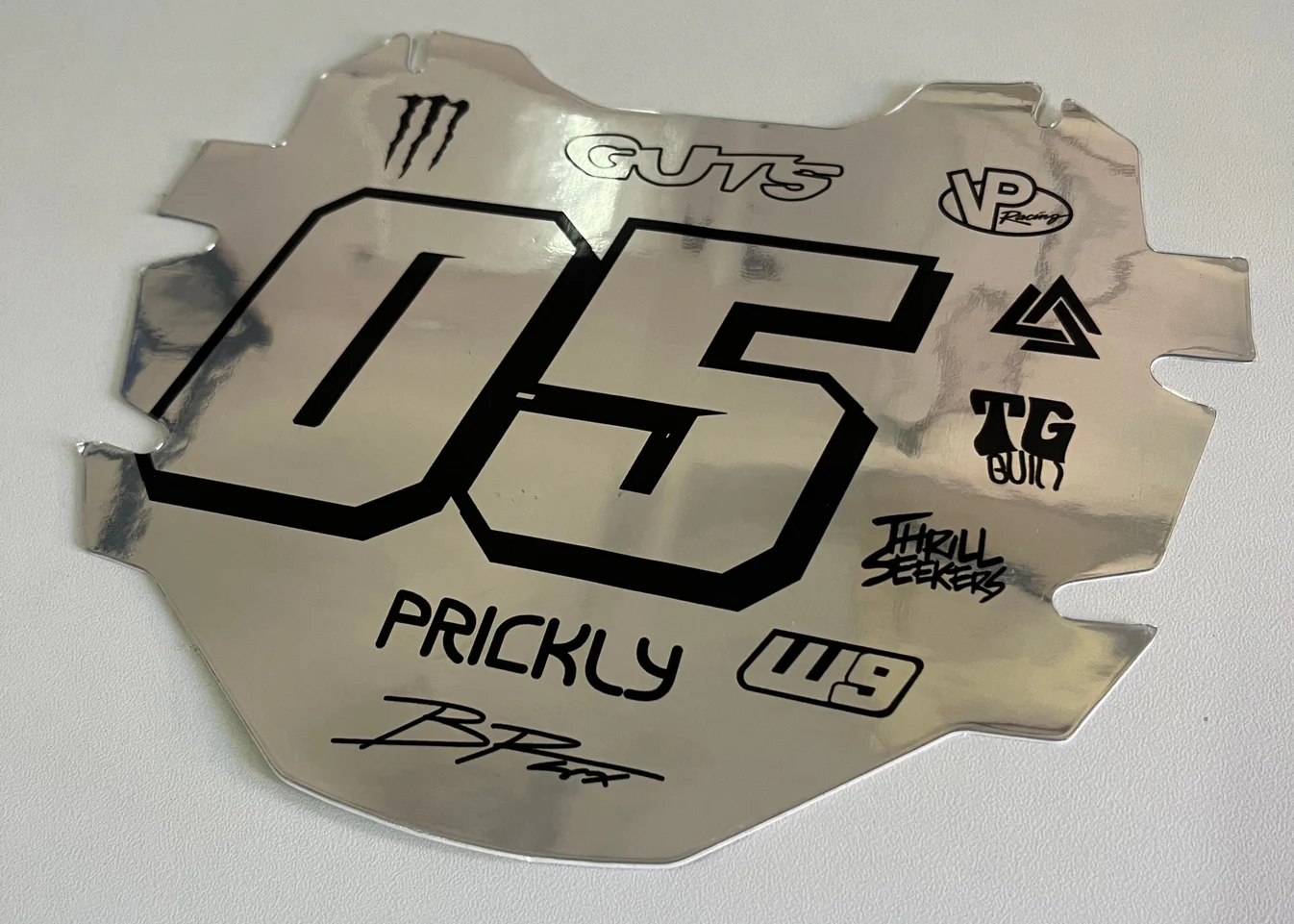Custom ODI/Factory/Stock Front Number Plate Sticker - REV797