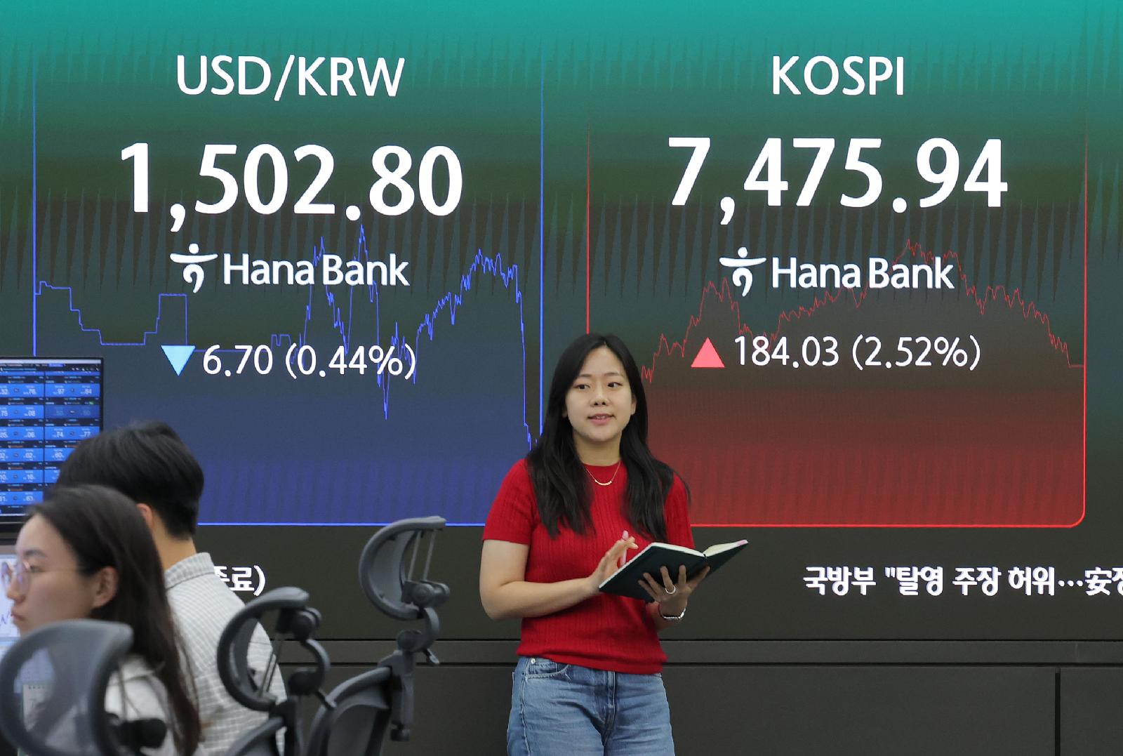 SK하이닉스 나스닥 데뷔에 코스닥 5%대 급등, 코스피도 강세